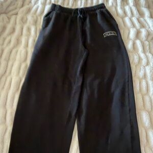 PINK Victoria's Secret Black Logo Sweatpants